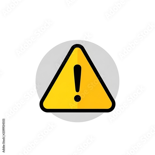 Warning Sign Alert with Exclamation Mark Symbol.