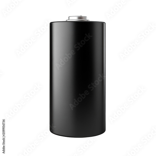 Black Battery for Power Supply and Energy Storage Solutions. Commercial Use and Design Purpose Isolated on Transparent Background