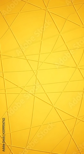 Abstract Geometric Pattern with Yellow Background and Lines.