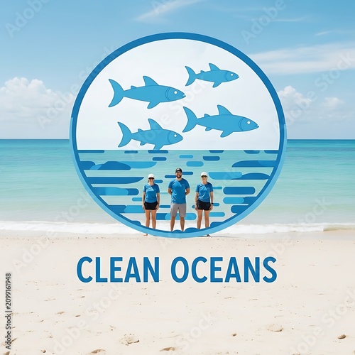 Environmental Conservation Effort Focused on Clean Oceans and Marine Life.