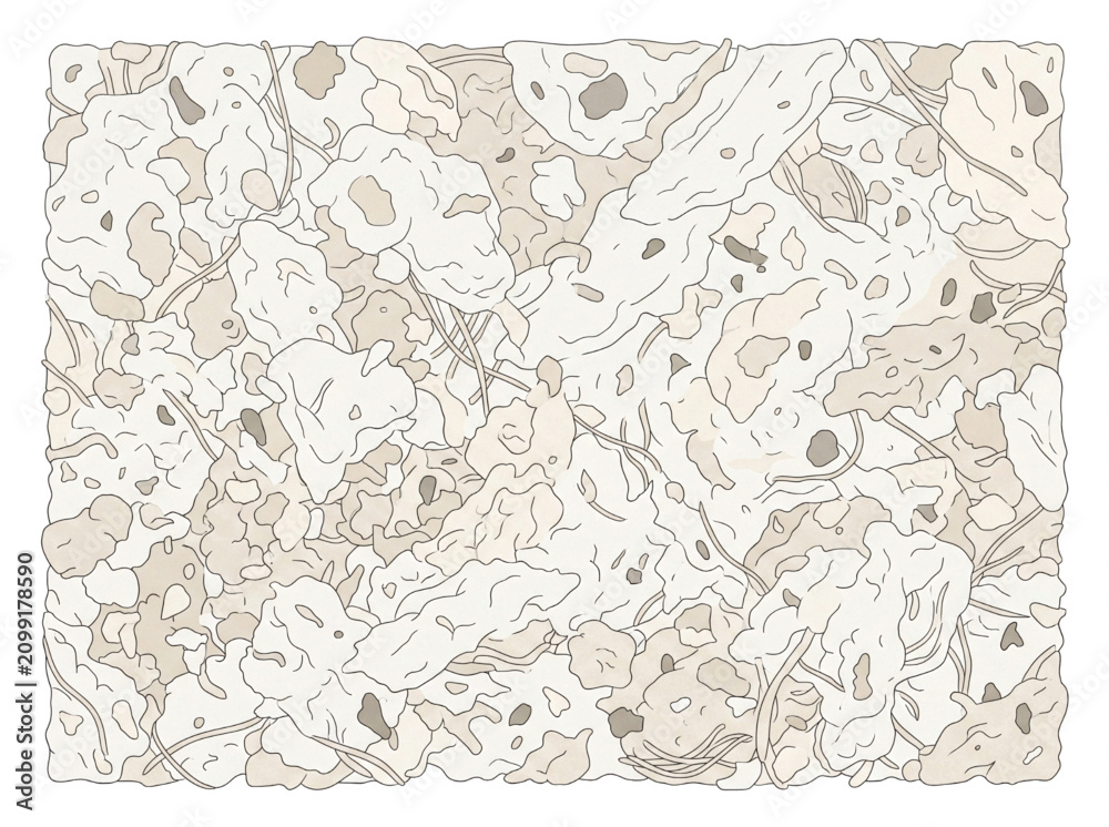 Fototapeta premium Abstract Artistic Pattern with Organic Lines and Soft Colors.