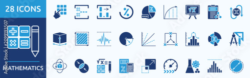 Obraz na płótnie mathematics - Icon Collection