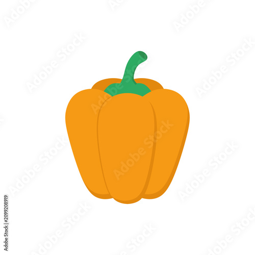 Red bell pepper vector illustration. Fresh sweet paprika element for design. fresh bell peppers vegetable symbol template for graphic and web design collection logo vector illustration