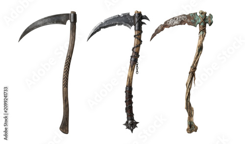 Tableau sur toile Grim reaper scythe horror weapons collection