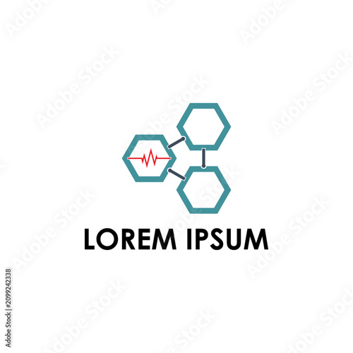 Medical Technology Logo Design Concept.