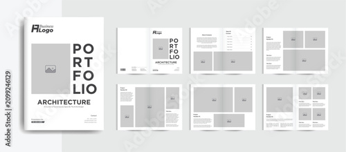 Creative Personal Portfolio Template, Architecture Portfolio Design, Photography Portfolio Album.
