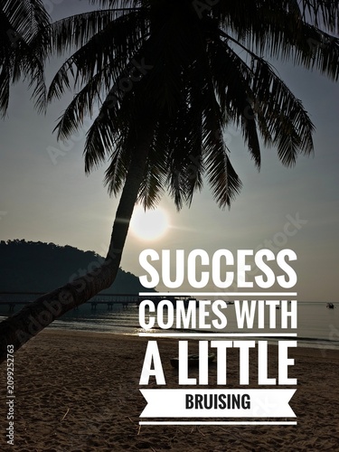 Fotografía Inspirational and motivational quotes concept with nature background