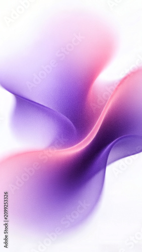 Obraz na płótnie Abstract purple and pink blurred aura fluid background with grainy holographic gradient waves vertical composition perfect for premium mobile device wallpapers