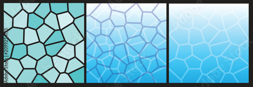 Abstract vector stained glass mosaic background.