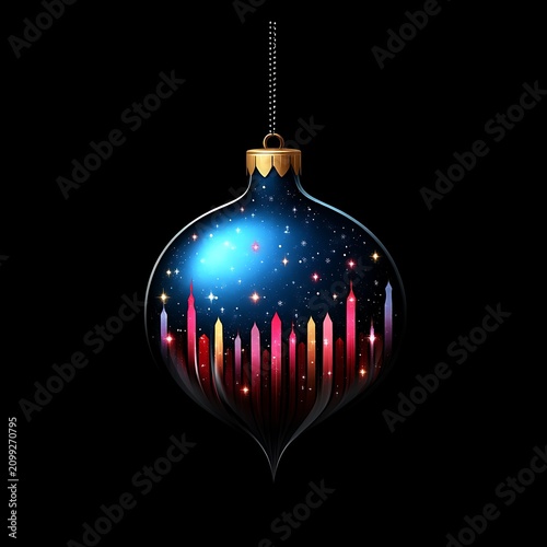 Sparkling night ornament