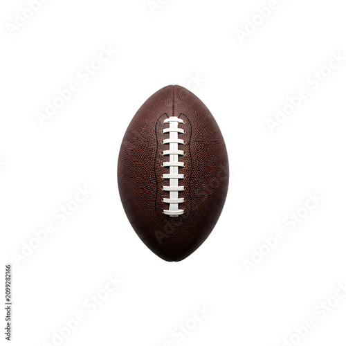 Professional American football ball isolated on black