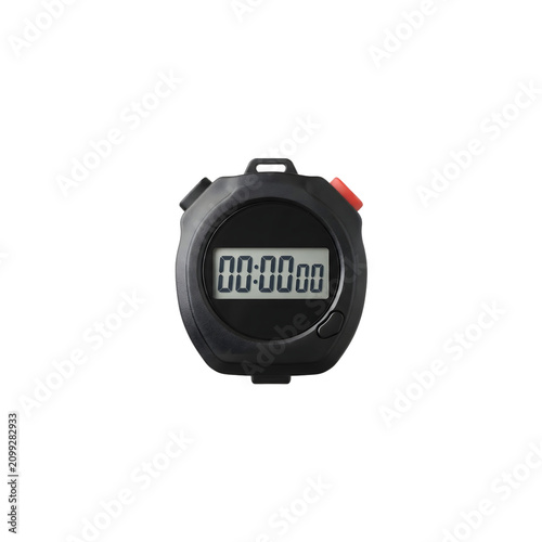 Fotografie Digital sports stopwatch timer at zero