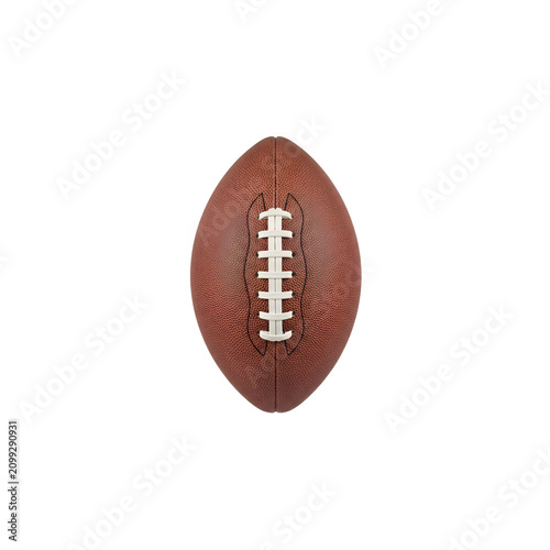 American football ball on isolated background