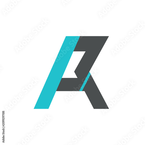 Modern Abstract Geometric Letter A Logo Design