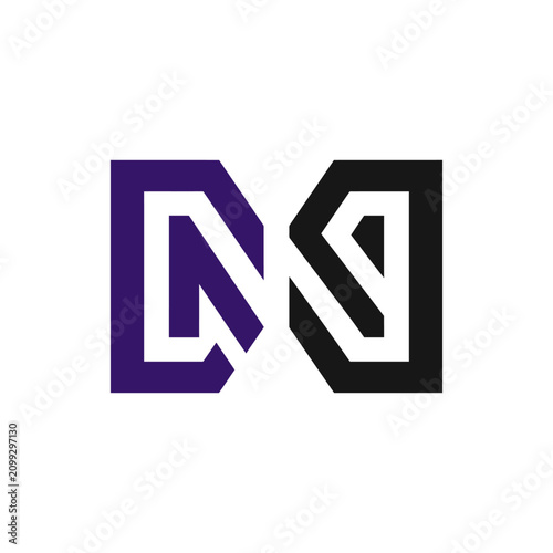 Modern Abstract Geometric Letter M Logo Design Vector