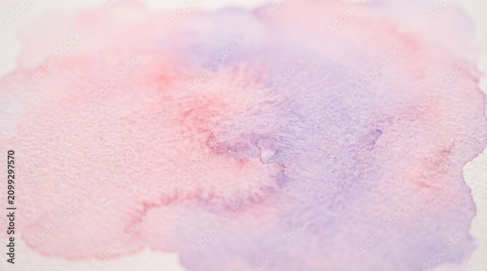 Fototapeta premium Abstract pastel watercolor texture background in pink, purple and blue