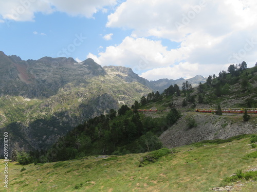 mountain landscape in summer