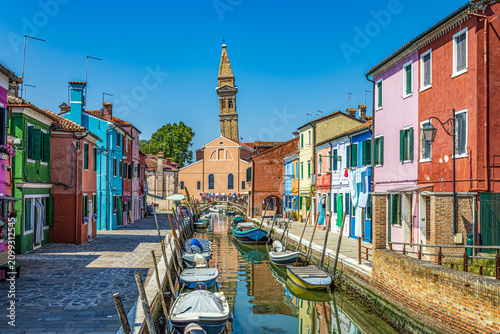 Burano canal reflection, Italy