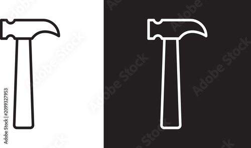 Obraz na płótnie Hammer icon