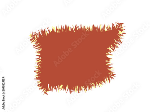 Fotografía A textured patch of reddish brown fur with soft and shaggy fiber details