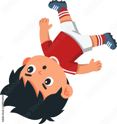 soccer boy illustration