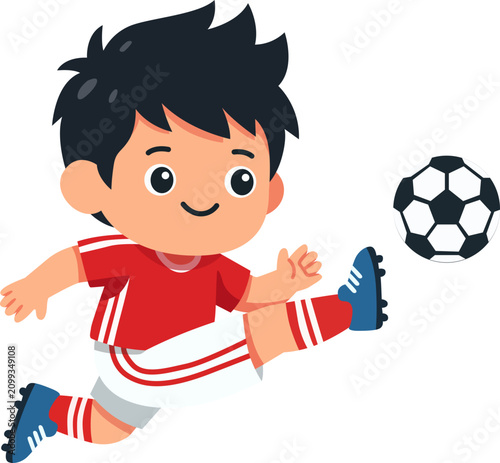 boy playing football