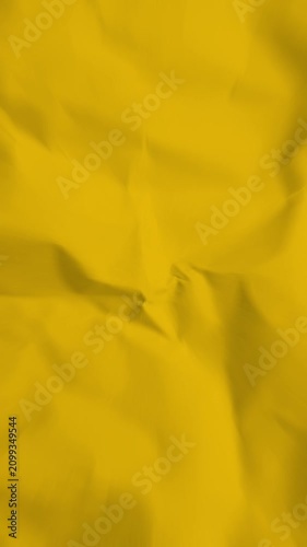 Crumpled yellow Paper Texture vertical Animation