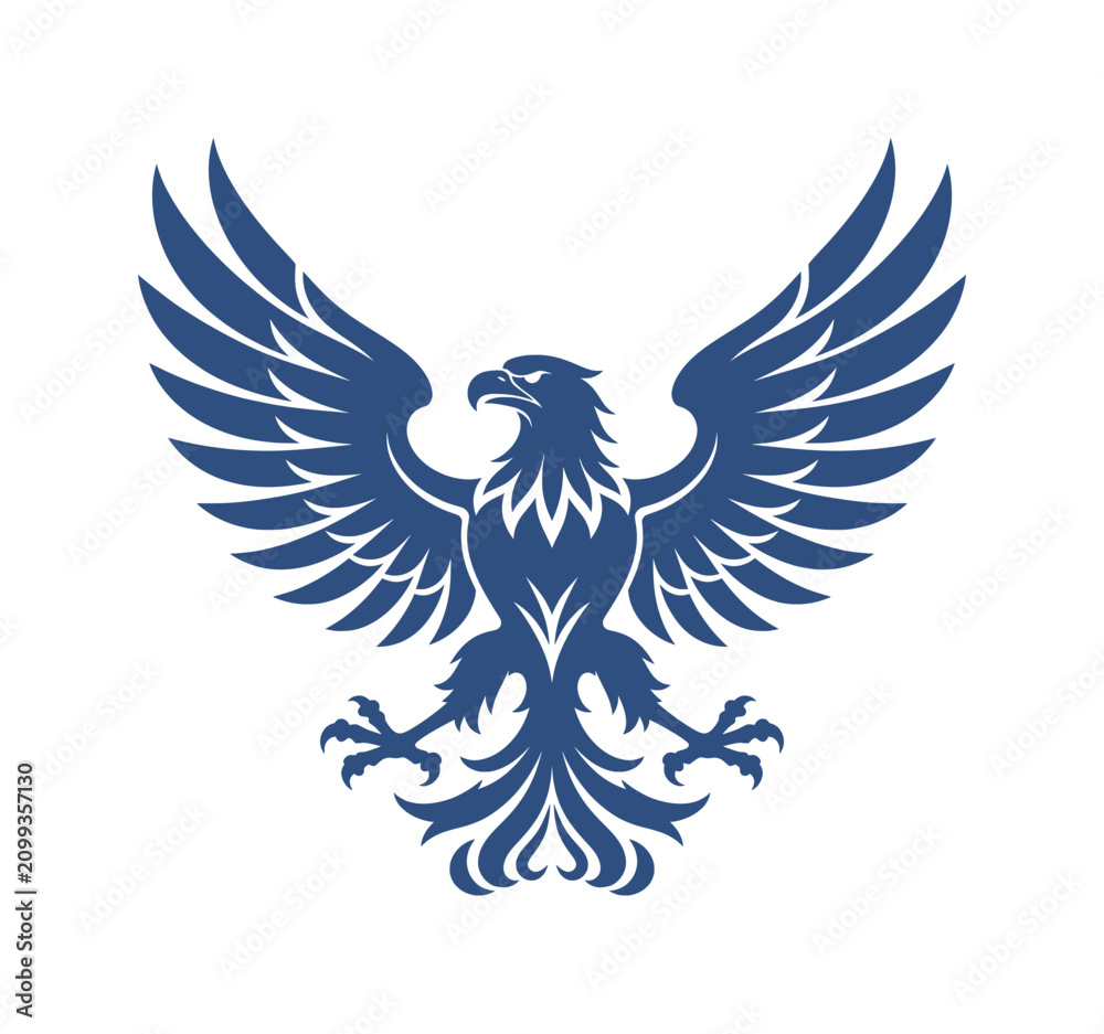Fototapeta premium creative silhouette logo of an elegant eagle (artwork 2)