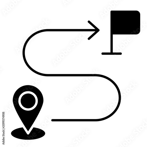 Milestone Black Icon