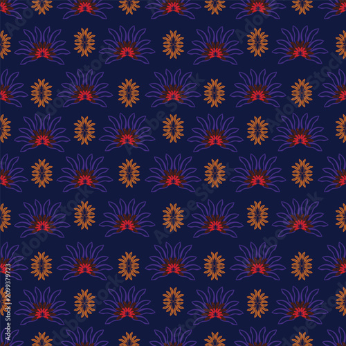 big flowers pattern,tropical floral, small flowers , flowers with leaves,upscale floral pattern.graphical textures floral,trendy colors pattern,flowers background with leaves,vector illustration
