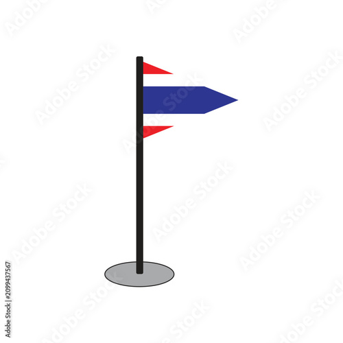 Fotografía Illustration of the Thai flag