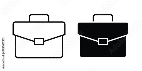 Foto Portfolio icon black and white pictogram set