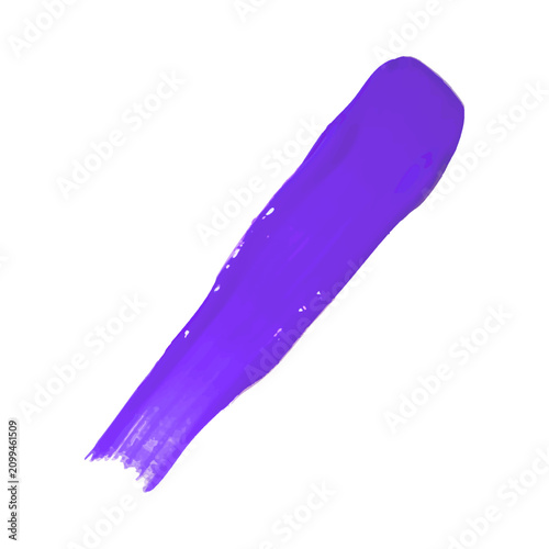 A vibrant abstract purple gouache splash, an abstract diagonal brushstroke.