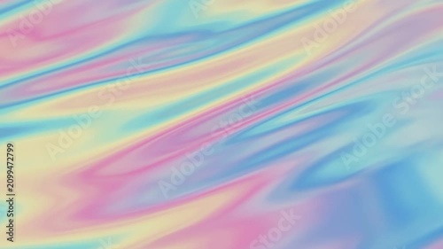 Abstract holographic liquid texture with soft pastel color gradients
