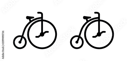 Fotografía Penny-farthing bicycle icon