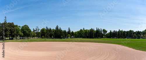 Panoramic view of Exhibition Park in Guelph.