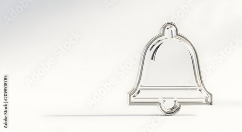 Silver Bell Metal Object Closeup 1.