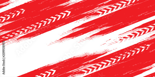 Φωτογραφία Red and white Tire tracks, wheel textures, tire tracks - auto racing, motocross, backgound