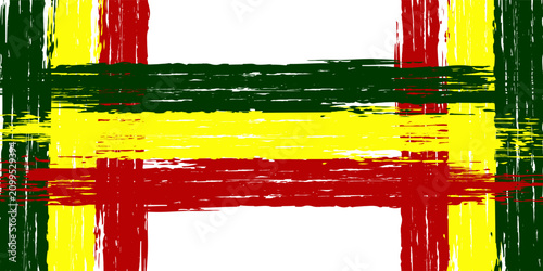Modern and spectacular reggae music background image design with green, yellow and red colors. eps 10