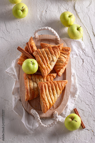 Sweet and tasty apple trian...