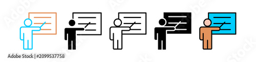 Teacher multyple icon