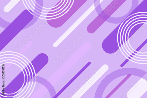 Purple Abstract Geometric Background with Diagonal Lines and Circular Rings
