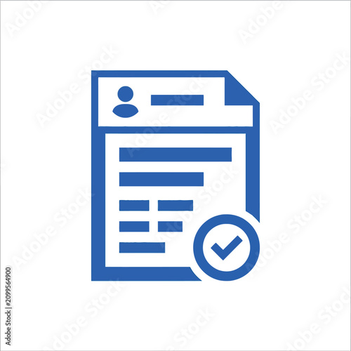Document with checkmark icon, representing approved report, completed task, or successful submission