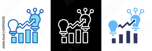 Innovation Growth triplestyle icon