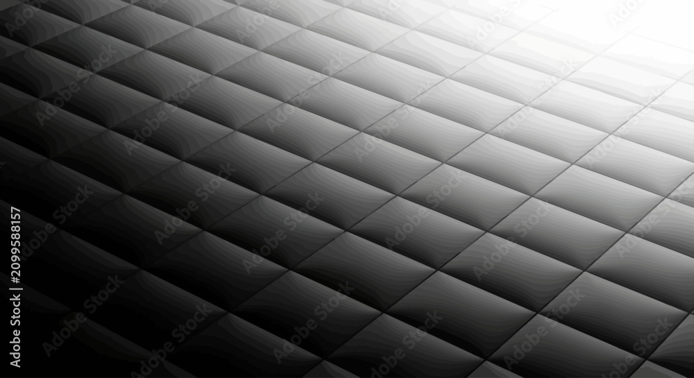 Obraz premium A sleek and modern dark quilted pattern vector background with a subtle diagonal light gradient, ideal for luxurious digital designs and abstract graphic projects