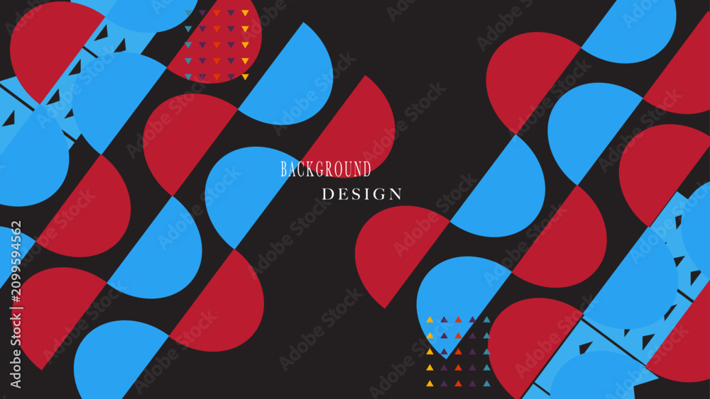 Obraz premium Abstract geometric poster cover flyer designs vector illustration