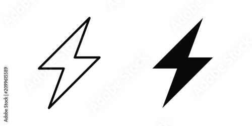 Tableau sur toile Energy icon line graphics series. EPS10