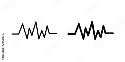 Canvastavla Pulse icon line graphics series. EPS10
