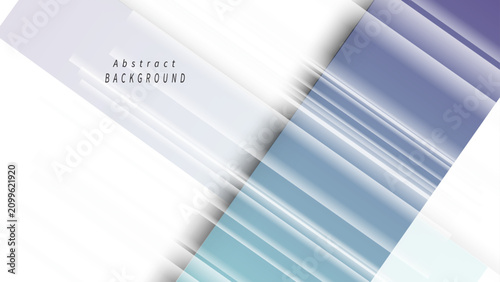 Abstract gradient blue modern geometric banner design template
