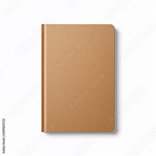 blank brown book